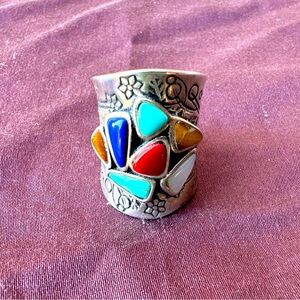 Southwestern stone ring size 7.5